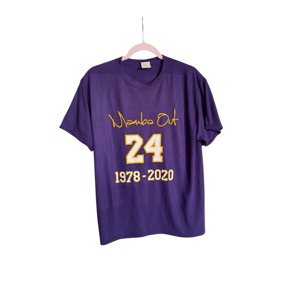 Kobe Bryant Lakers 24 Memorial T-Shirt Purple Medium